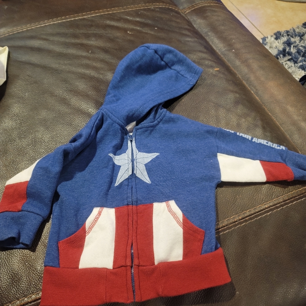 Captain America hoodie 18 months